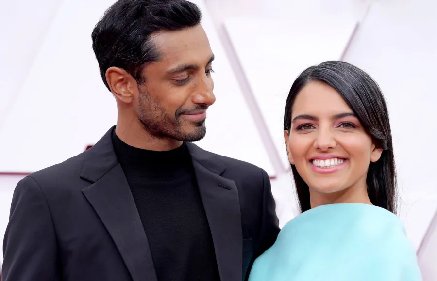 Riz Ahmed and Fatima Farheen Mirza Celebrity Oscars 2021 PDA Riz Ahmed Fatima Farheen Mirza