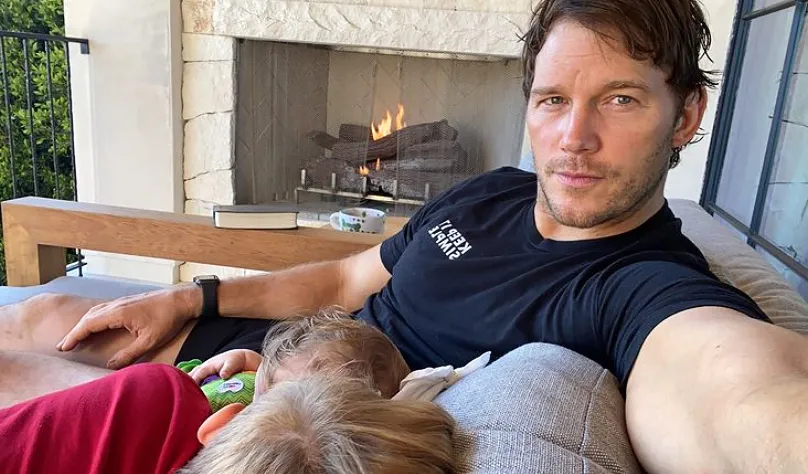 Chris Pratt Shares Sweet Selfie With Son Jack, 8, and Daughter Lyla, 8 Months: &lsquo;Baby Time&rsquo;