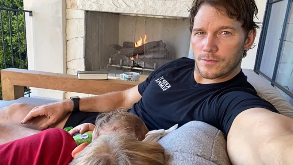 Chris Pratt Shares Sweet Selfie With Son Jack, 8, and Daughter Lyla, 8 Months: ‘Baby Time’