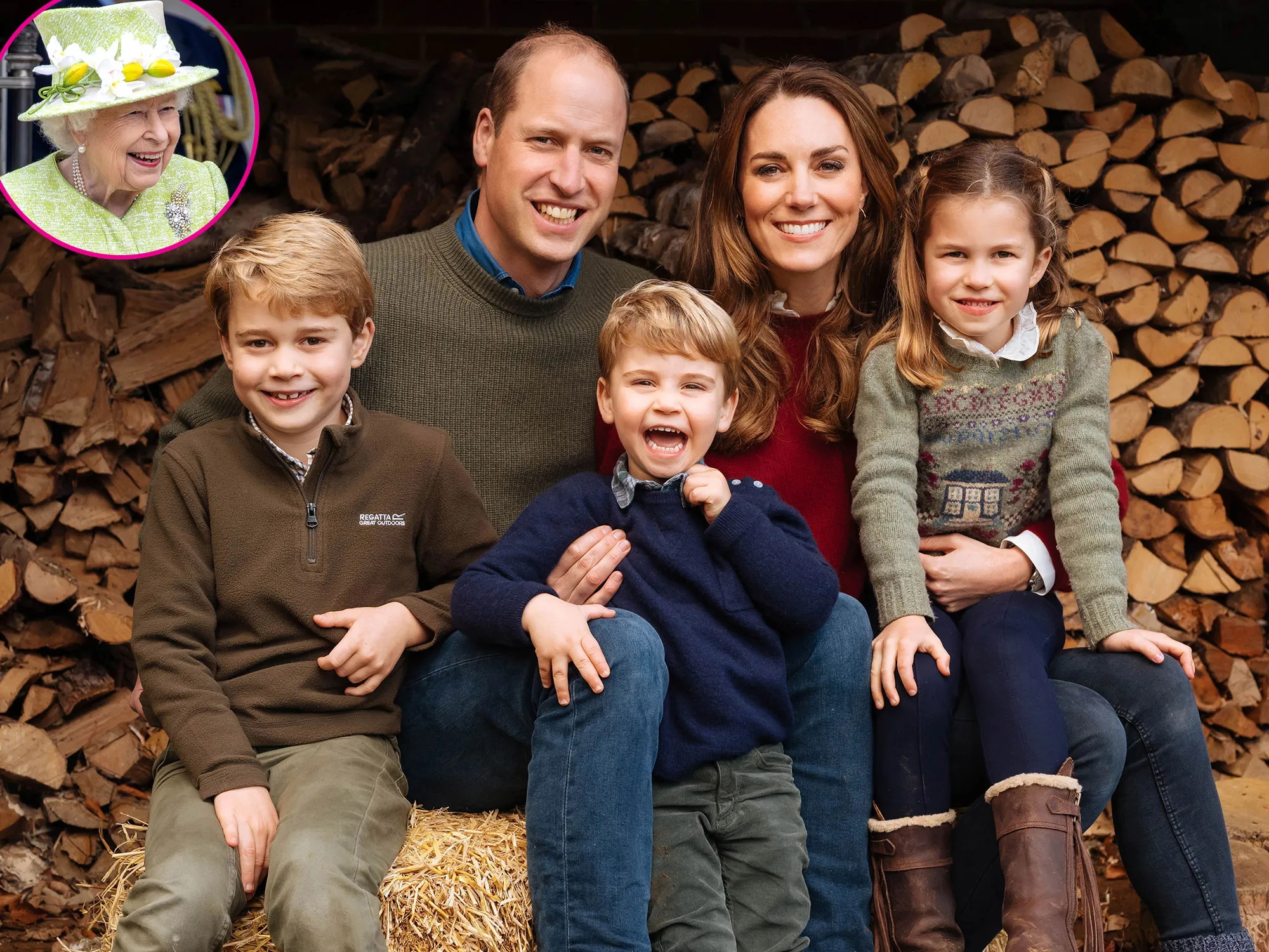 Easter Prince William Kate Prince George Princess Charlotte Prince Louis Queen