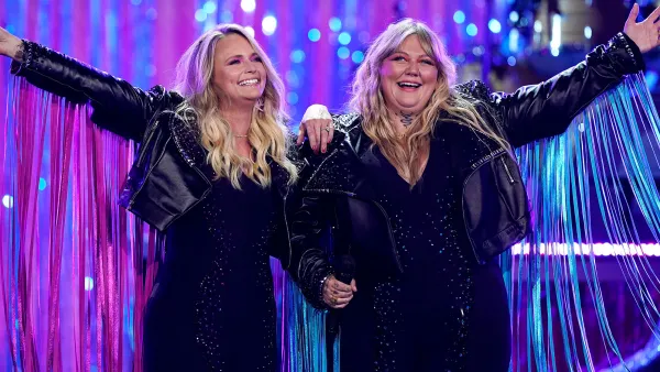 Elle King and Miranda Lambert Twin in Fringe Jackets for the 2021 ACMs: Pics