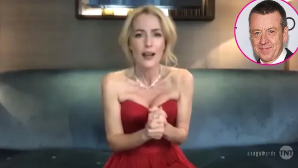 Gillian Anderson Thanks Ex Peter Morgan for Creating The Crown SAG Awards 2021