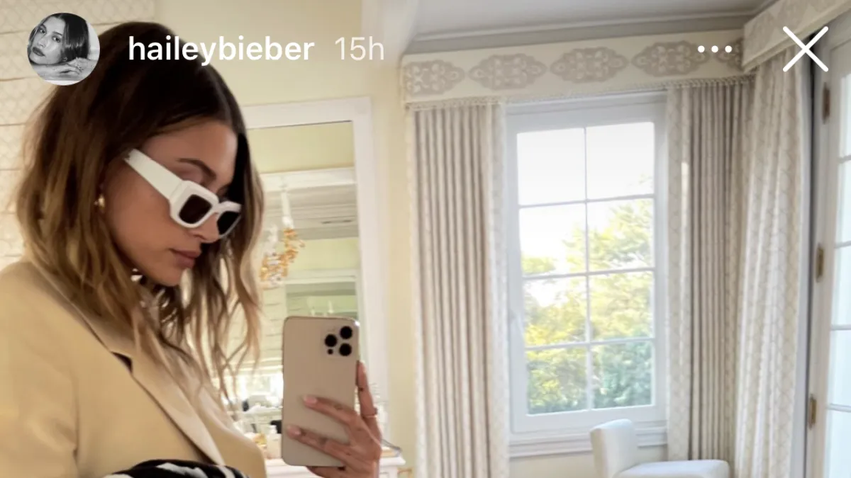 Hailey-Bielber-Instagram-Blazer-Dress