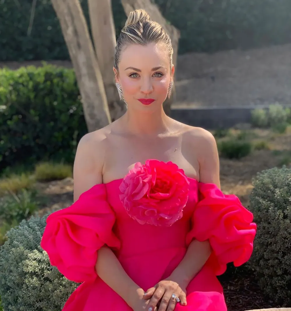 Turns Out Kaley Cuoco Had Huge Cupping Marks on Her Back at 2021 SAGs