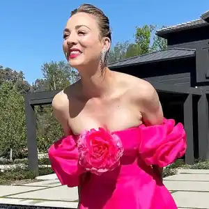 Kaley Cuoco Reacts SAG Awards Loss Style With Schitts Creek Binge