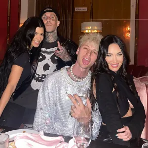 Megan Fox, Machine Gun Kelly Celebrate His Birthday With Kourtney and Travis