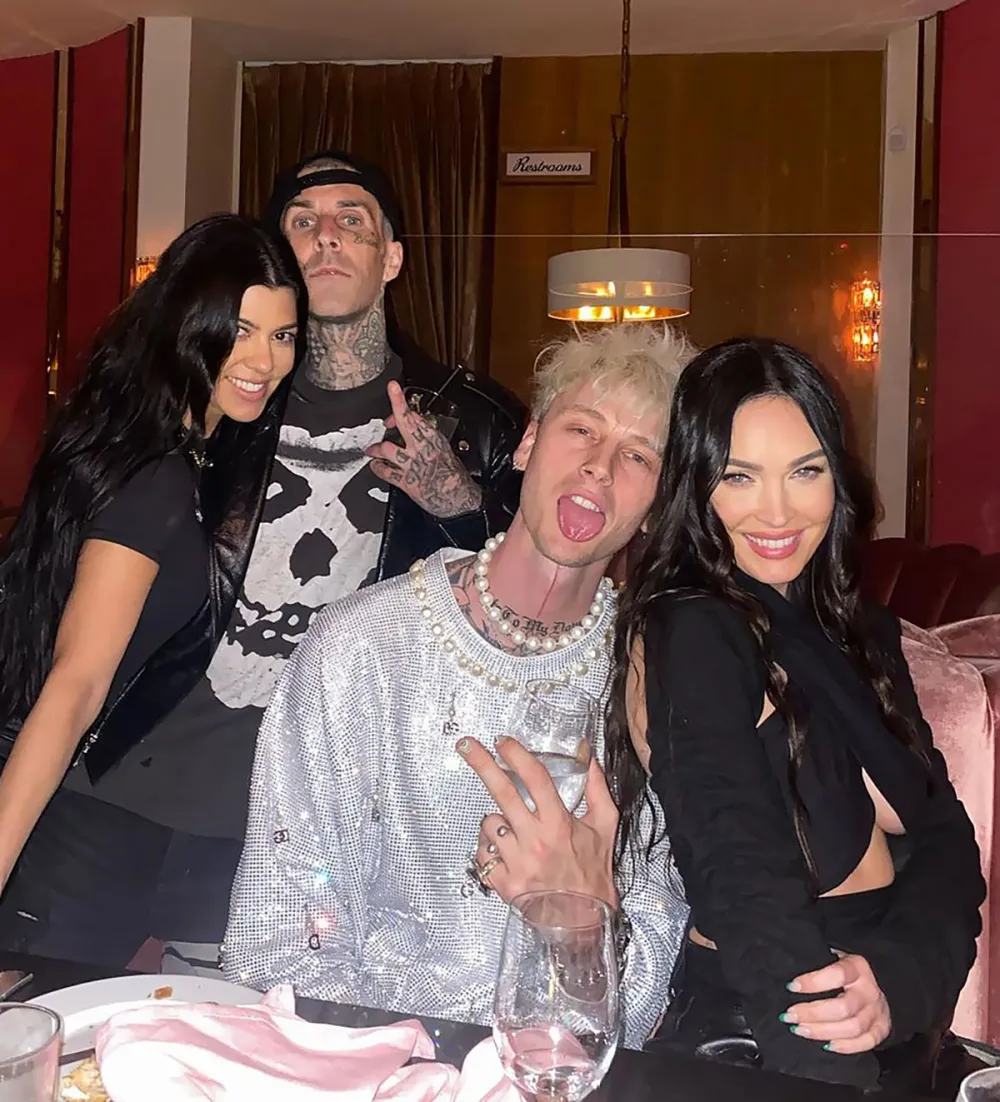 Megan Fox, Machine Gun Kelly Celebrate His Birthday With Kourtney and Travis