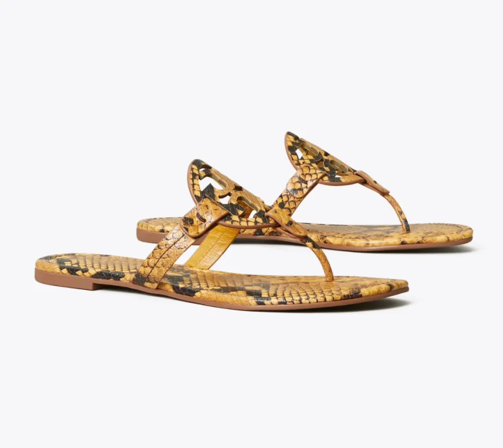 Miller Sandal, Embossed Leather