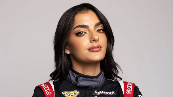 Nascar’s 1st Female Arab Driver Is Showing Up in a Huda Beauty Wrapped Car