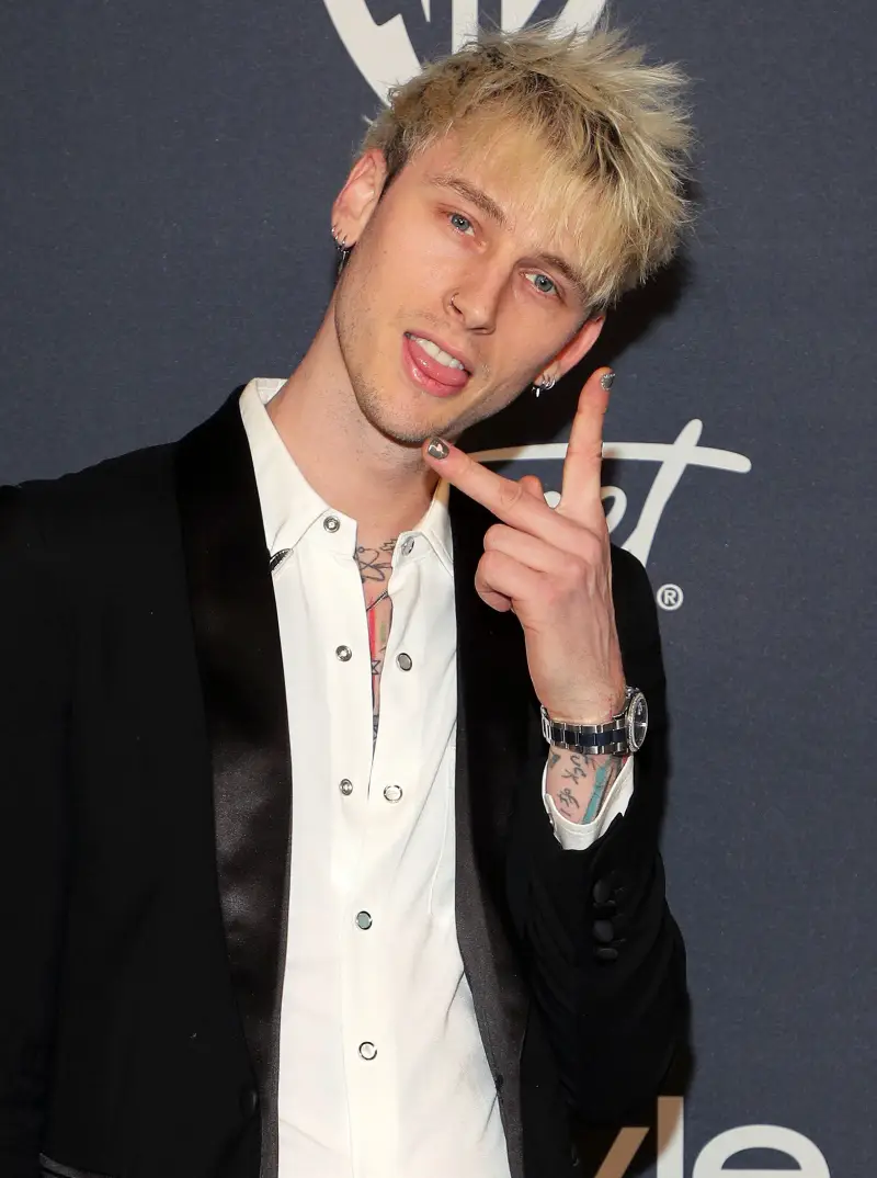 Ouch! Machine Gun Kelly Gets a Gory Slash Tattoo on His Neck