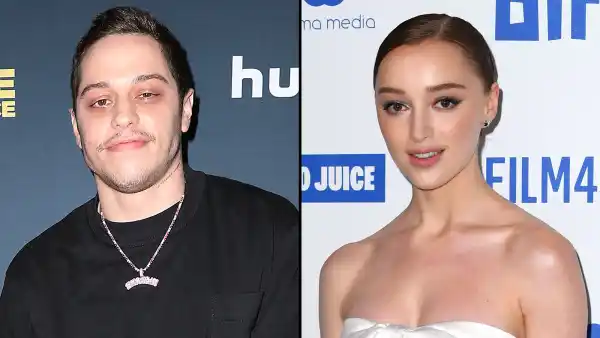 Pete Davidson and Phoebe Dynevor Show PDA