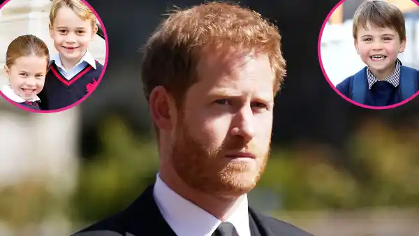 Prince Harry Didnt See George Charlotte Louis While UK Funeral
