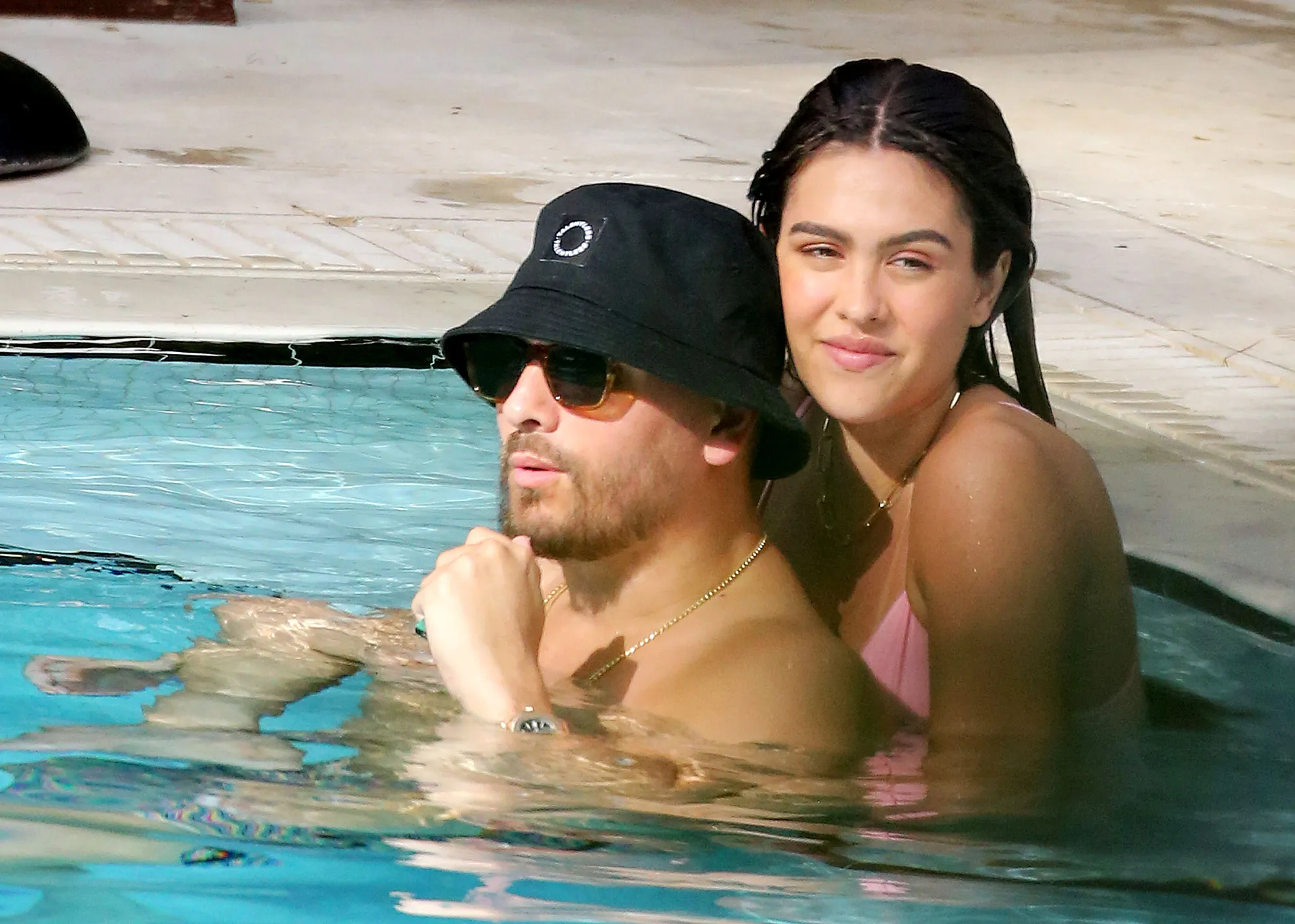 Scott Disick and Amelia Gray Hamlin Take Dip Miami
