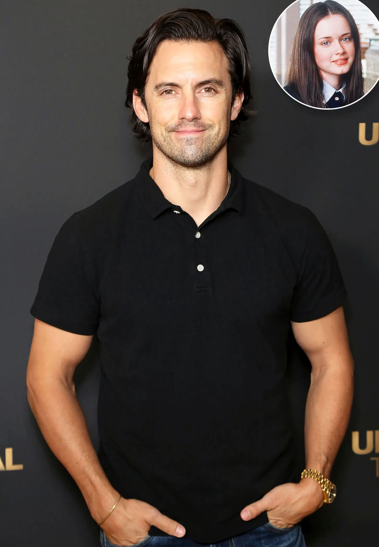Sorry, Jess! Milo Ventimiglia Has a Sign for One of Rory's BFs in His Replica Luxury Handbag