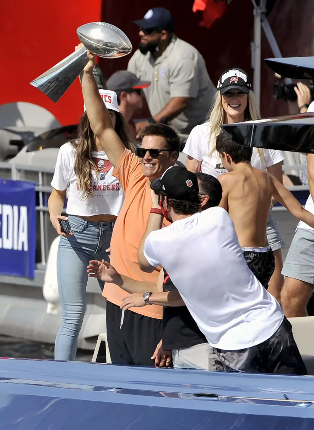 Tom Brady Throwing Super Bowl Trophy Not Smart