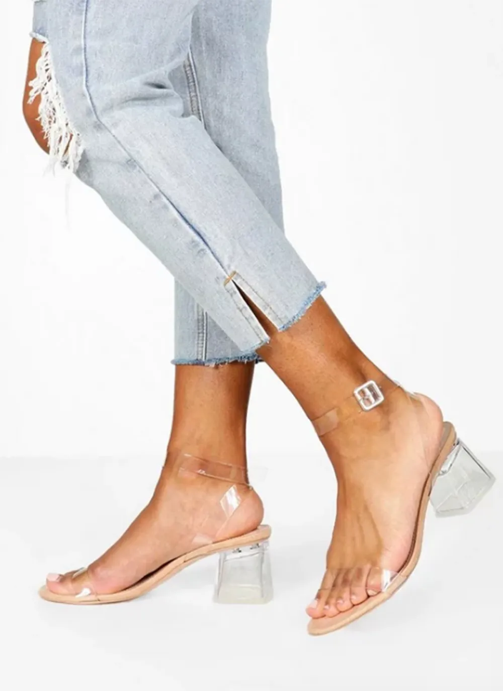 boohoo-clear-sandal-heels