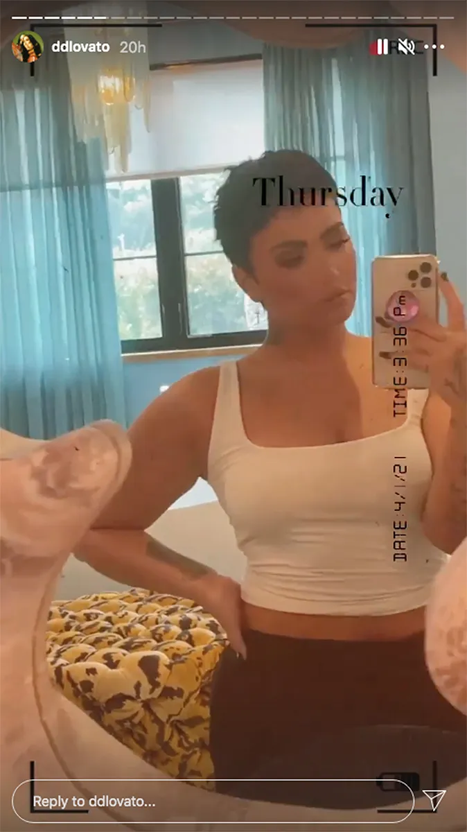 demi-lovato-white-tank-instagram