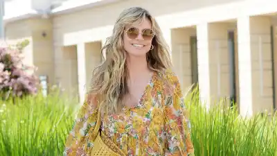 heidi-klum-yellow-dress