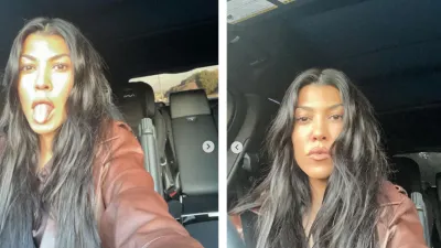 kourtney-kardashian-brown-leather-jacket