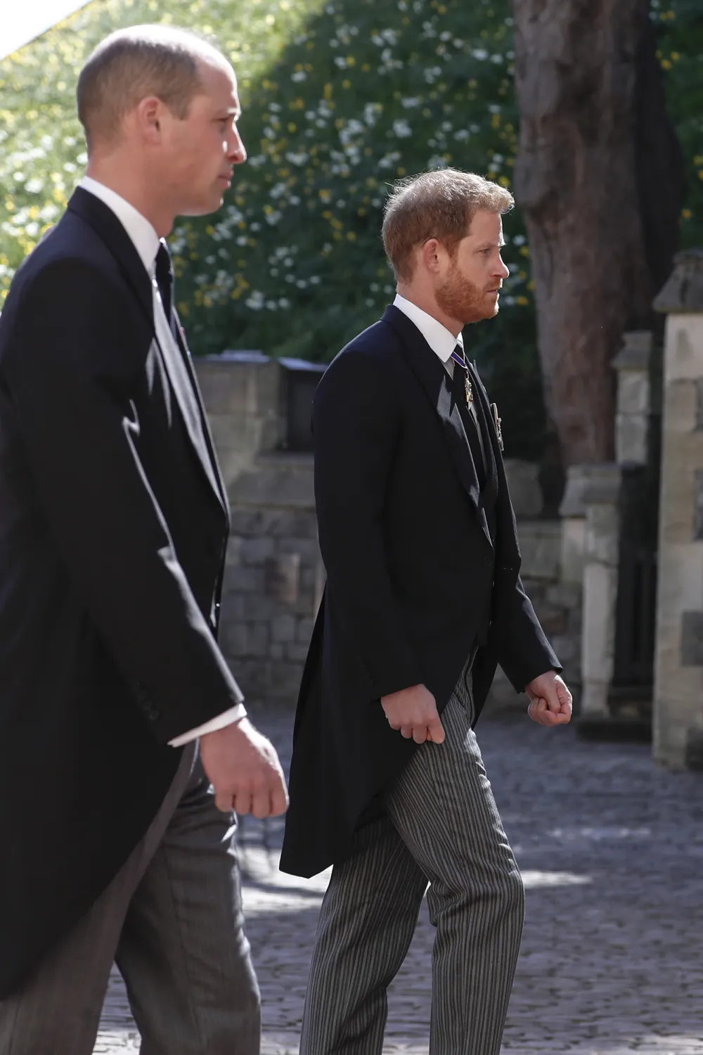 Prince Harry and Prince William Reunite, Walk Behind Prince Philip&rsquo;s Casket at Funeral