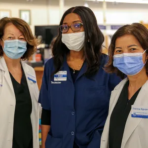 Carol Hance Asabe Abdulkarim Theresa Nguyen Kroger Presents Heroes Among Us