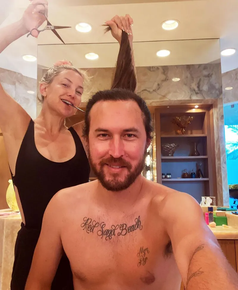 Kate Hudson Chops Off Danny Fujikawa’s Ponytail: ‘It Was Time’