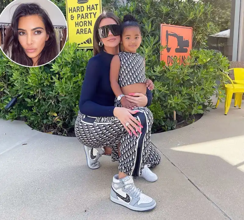 Kim K. Has the Funniest Response to Khloe and True’s Matching Dior Outfits