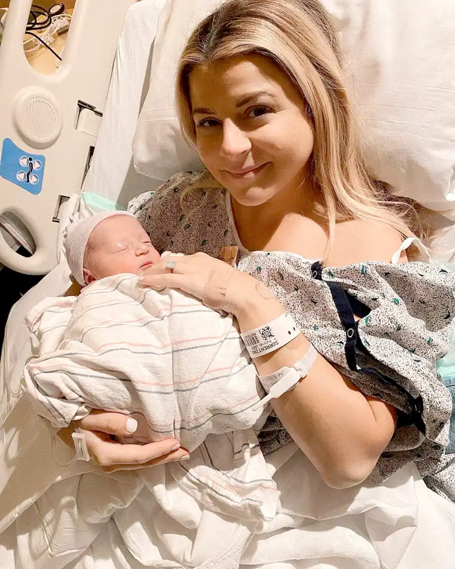 Too Cute Mike The Situation Sorrentino Lauren Sorrentino Welcome Rainbow Baby Romeo Reign Sorrentino