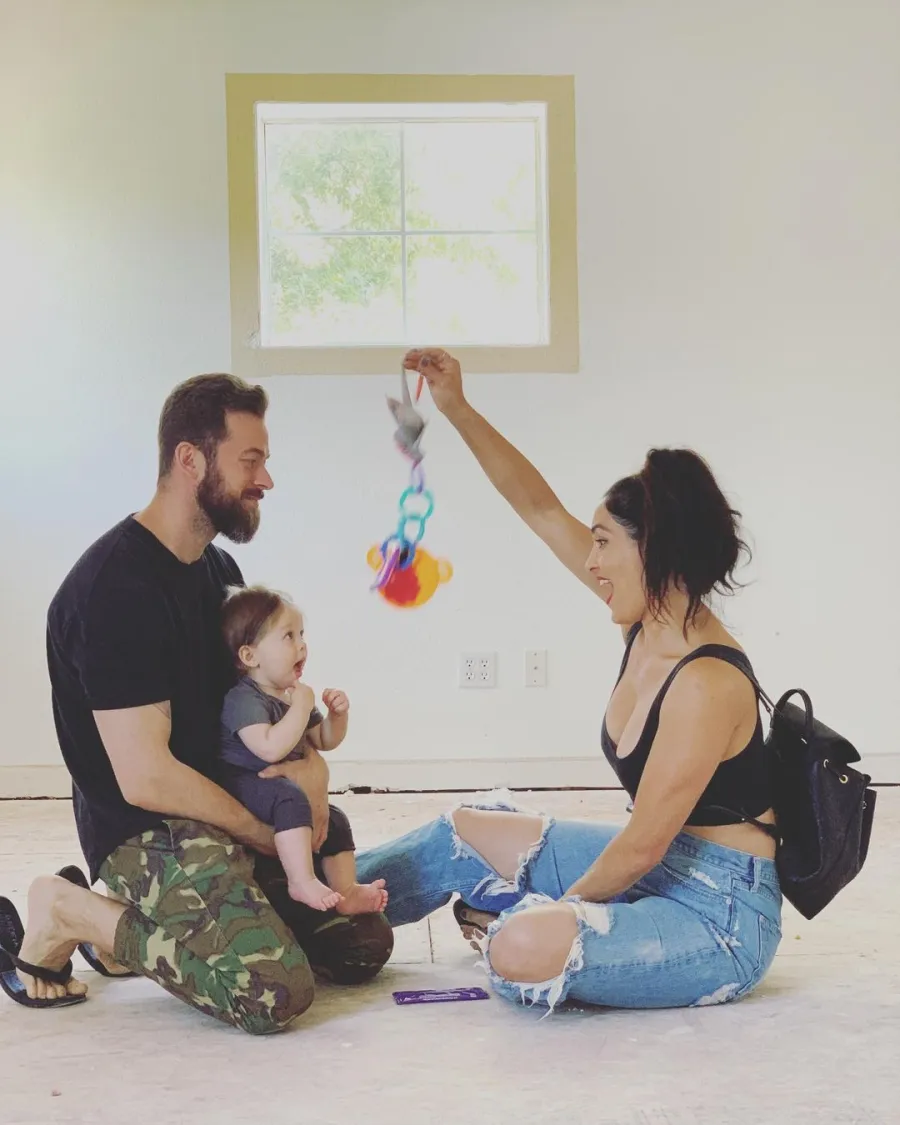 Nikki Bella and Artem Chigvintsev's Son Matteo's Pics Work in Progress