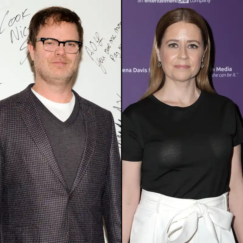 Rainn Wilson and Jenna Fischer The Office Cast Reacts Mark York Death 2