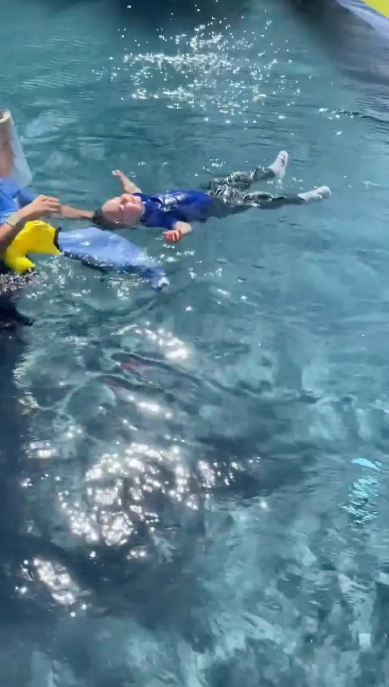 Safety 1st! Claire Holt and More Celeb Parents Teach Their Babies to Swim