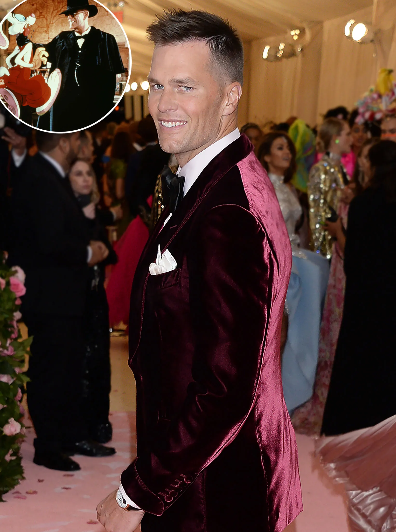 LOL! Tom Brady’s Kentucky Derby Outfit Draws ‘Roger Rabbit’ Comparisons