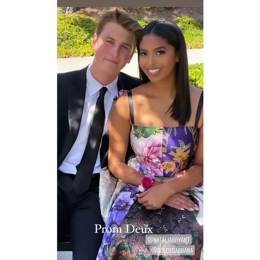 Vanessa Bryant Daughter Natalia Attends 2nd Prom in Dolce & Gabbana Dress 3