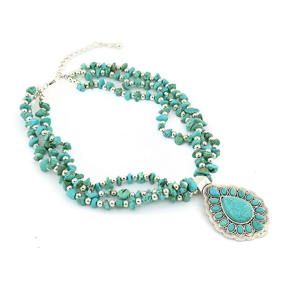 turquoise-jewelry-statement-chunky-necklace