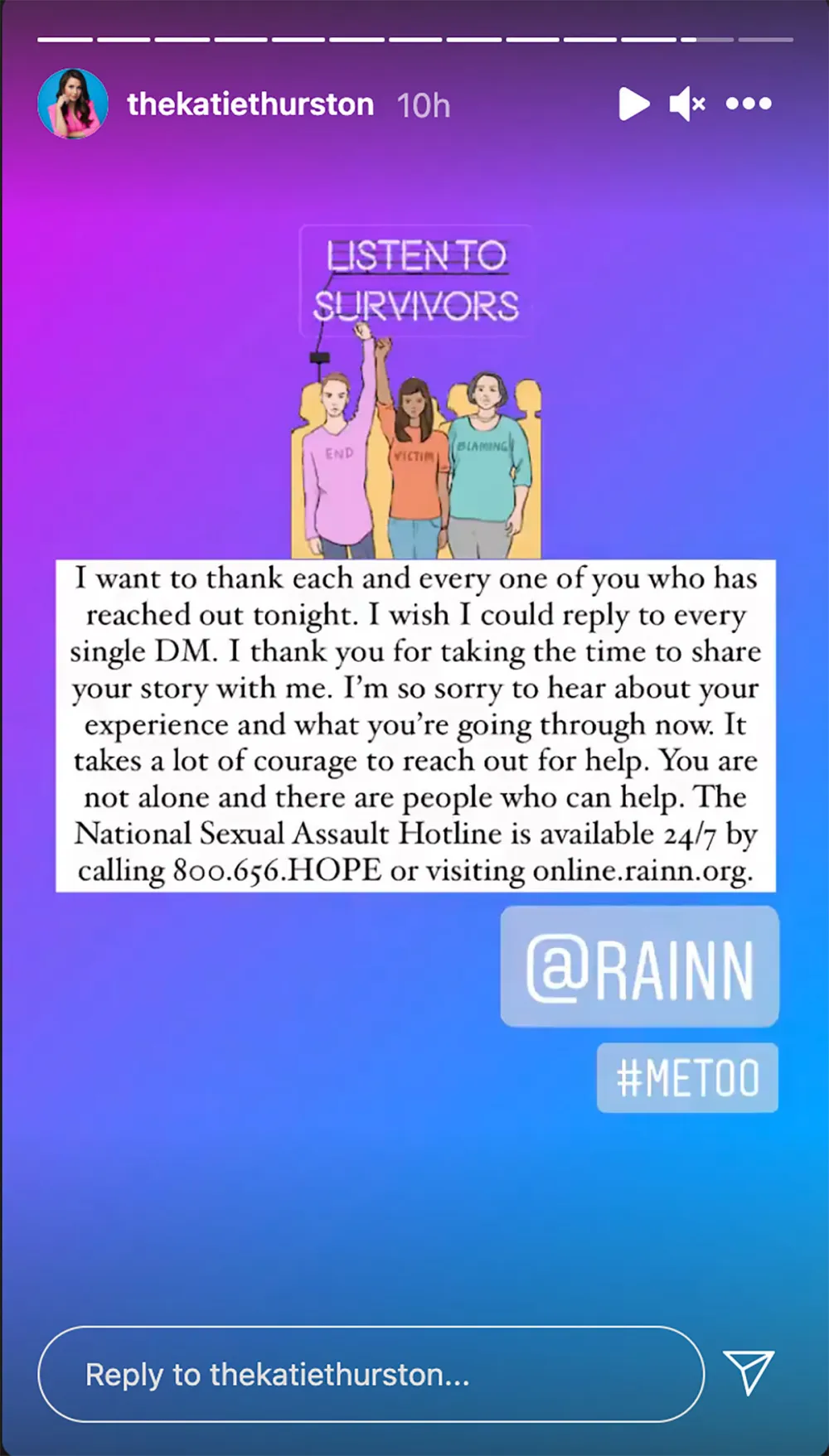 Katie Thurston Thanks Fans After Sharing Assault Story: It Took 'Courage'