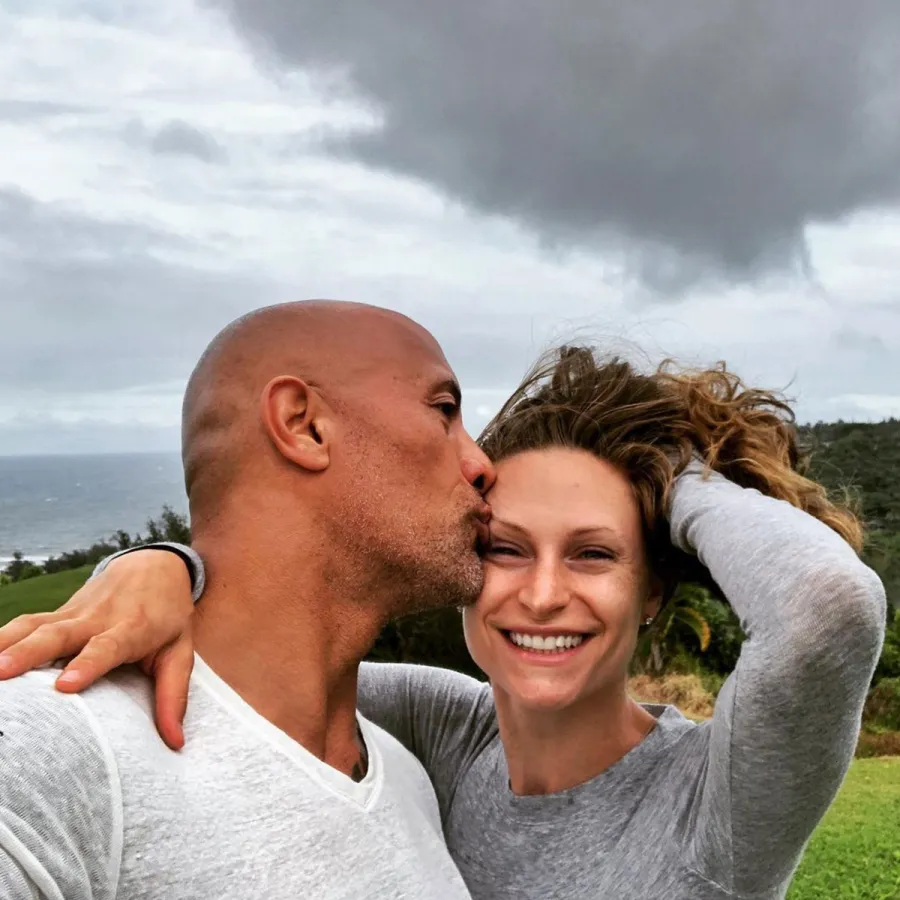 Dwayne The Rock Johnson and Lauren Hashian Cutest Snaps With Their Daughters 08