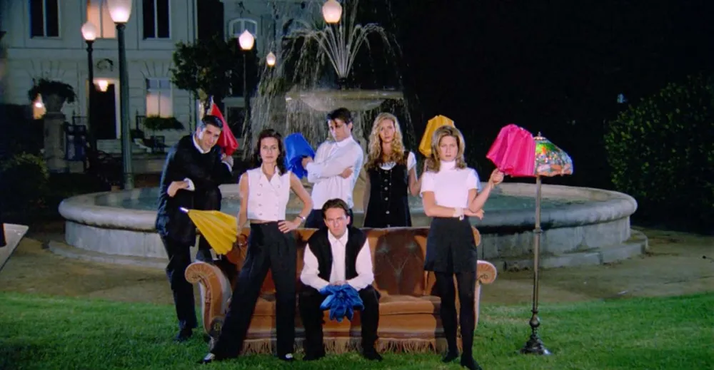 Friends Reunion Deleted Scene Reveals Fountain Scene Took 4 Hours Film Shows Original Opening Credits