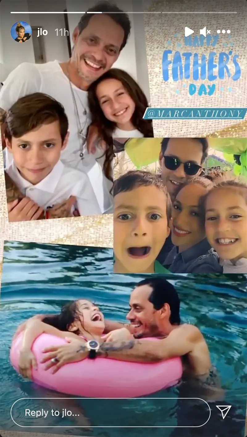 Jennifer Lopez Celebrates Ex Marc Anthony on Father's Day With Sweet Pics