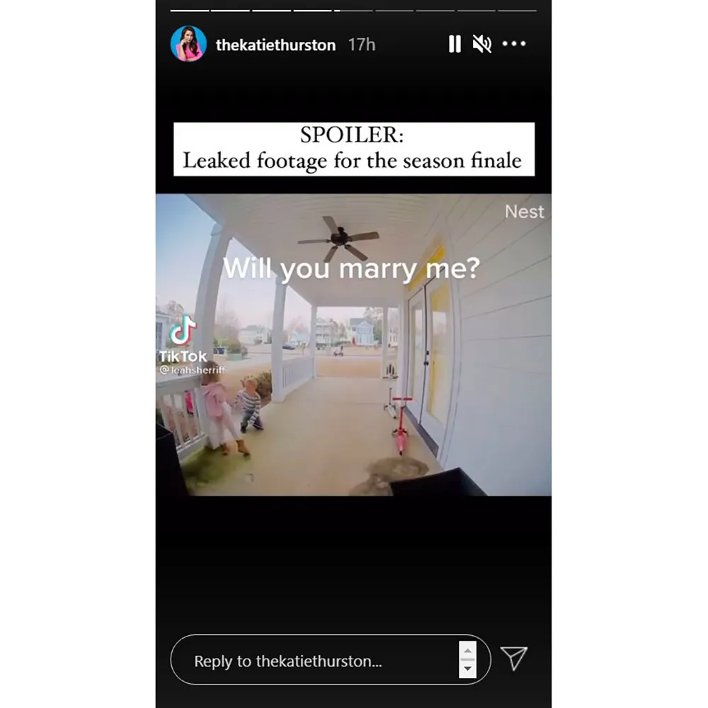 Katie Thurston Jokes That Season 17 of &lsquo;The Bachelorette&rsquo; Ended With a Rejected Proposal Based on Fake &lsquo;Leaked Footage&rsquo;