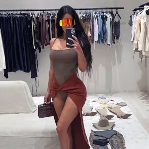 Kim K. Accessorizes Skin-Tight Bodysuit With Massive Orange Sunglasses: Pic