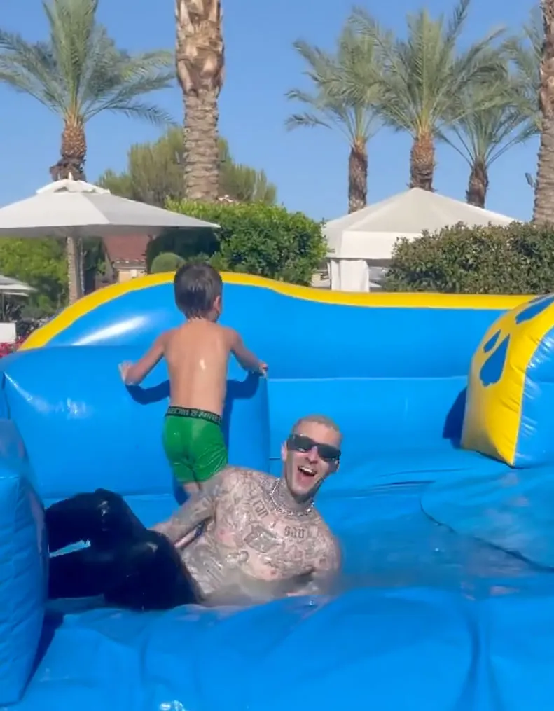 Inside Kourtney Kardashian and Travis Barker&rsquo;s Memorial Day Celebration With Her Kids: Photos