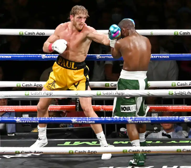 Logan Paul Reacts Floyd Mayweather Fight Memes