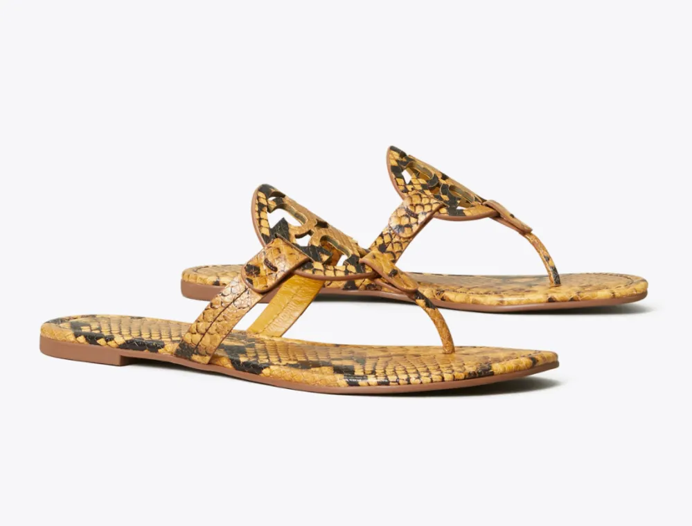 Miller Sandal, Embossed Leather