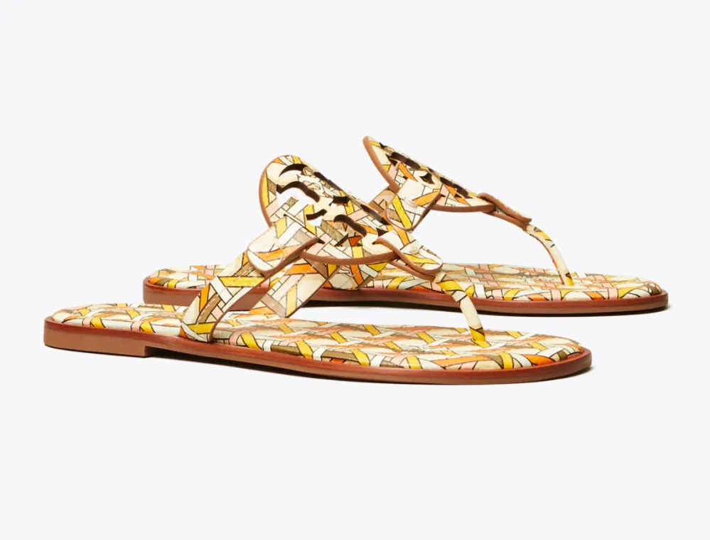 Miller Sandal, Printed Leather
