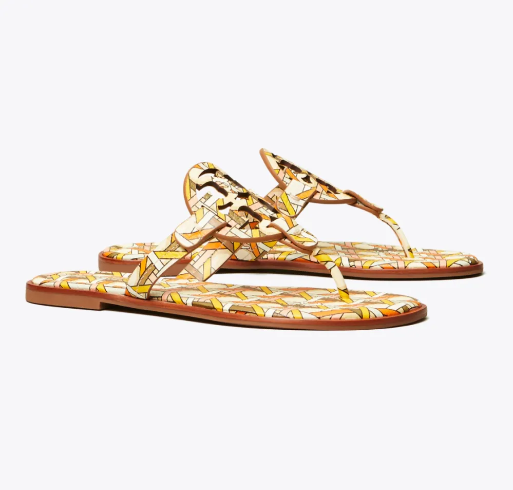 Miller Sandal, Printed Leather