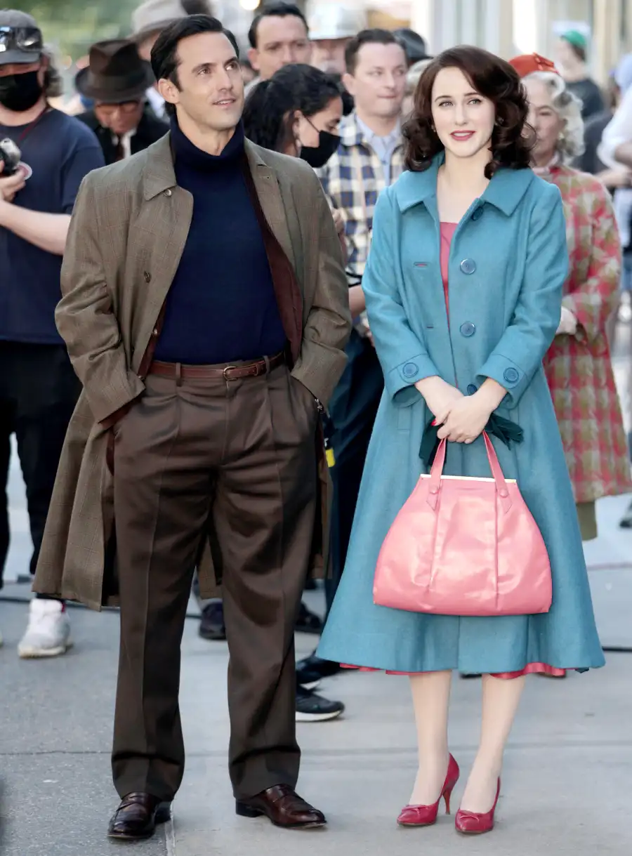 Milo Ventimiglia Joins Marvelous Mrs Maisel Photos With Rachel Brosnahan Couldnt Be Cuter