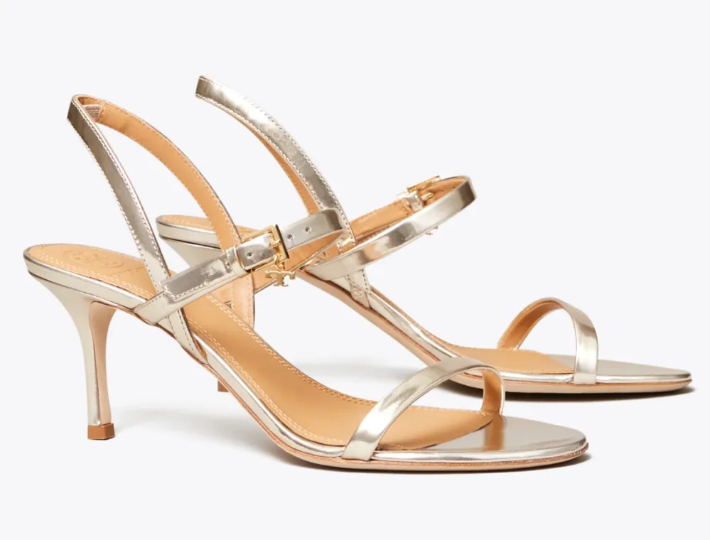Penelope Metallic Slingback Sandal