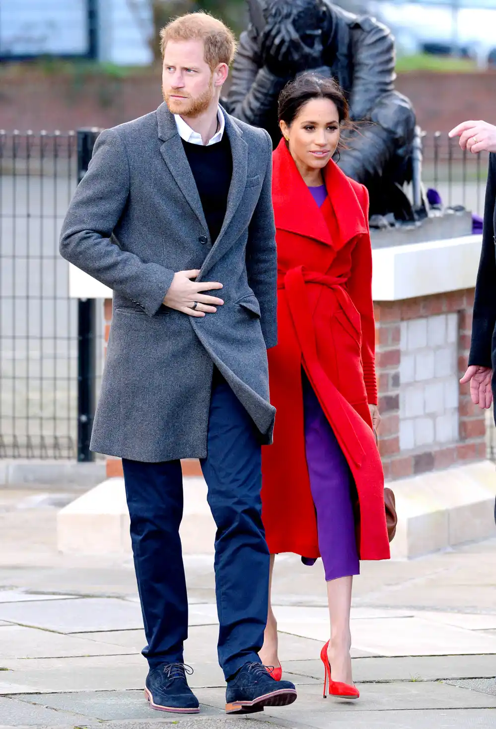 Prince Edward and Wife Sophie Brush Off Question About Prince Harry and Meghan Markle&rsquo;s Tell-All