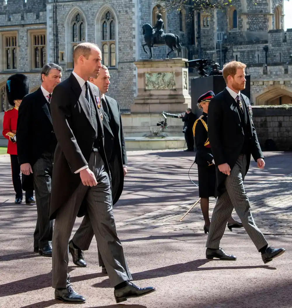 Prince William, Prince Harry Were &lsquo;Quarreling&rsquo; at Prince Philip&rsquo;s Funeral