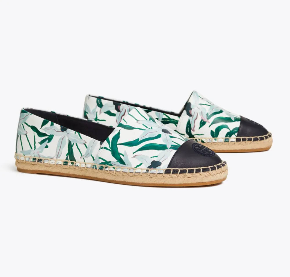 Printed Color-Block Espadrille